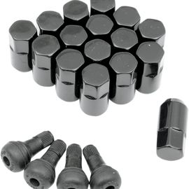 Lug Nut - 3/8" - Black - 16 Pack