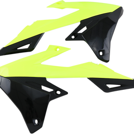 Radiator Shrouds - Black/Fluorescent Yellow - RMZ 450