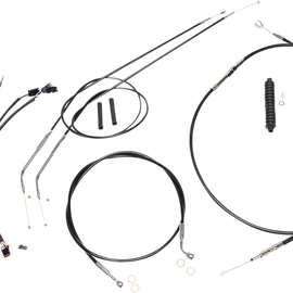 Control Cable Kit - XR - Black/Chrome