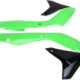 Radiator Shroud - Black/Green - KXF 450