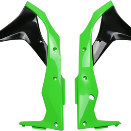 Radiator Shroud - OE Green/Black - KX 250
