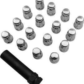 Lug Nut - Splined - 12 mm x 1.25 - Chrome - 16 Pack