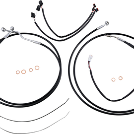 Control Cable Kit - XR - Black/Chrome