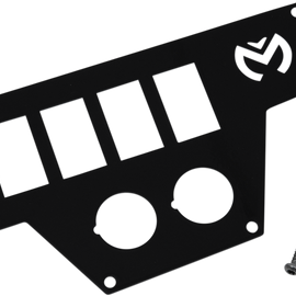 Large Dash Plate - Right - Black - RZR