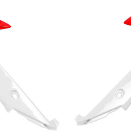 Radiator Covers - Red/White - CRF