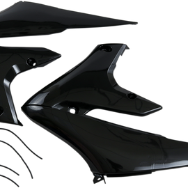 Radiator Shrouds - Black - YZF