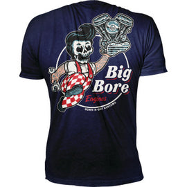Playera Lethal Threat Down-N-Out Big Bore - Azul Marino