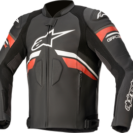 GP Plus R v3 Rideknit® Leather Jacket
 - Black/White/Red - US 48 / EU 58