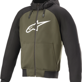 Chrome Hoodie - Black/Green - XL