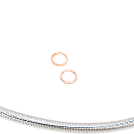 Brake Line - Front - Polished - 3/8"/35° - 29"