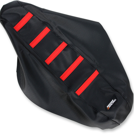 Ribbed Seat Cover - Red - Honda