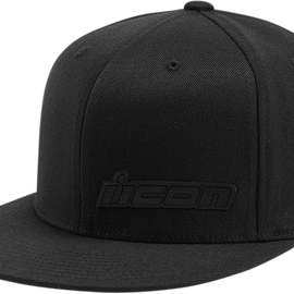 Fused Flat Bill Hat - Black - Large/XL