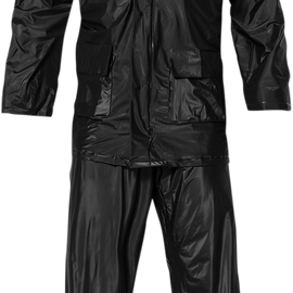 PVC Rainsuit - Black - XL
