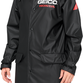 Geico™ Hooded Raincoat Slicker - Black - Small