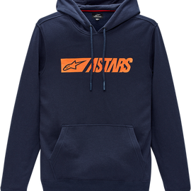 Reblaze Hoodie - Navy/Orange - Large