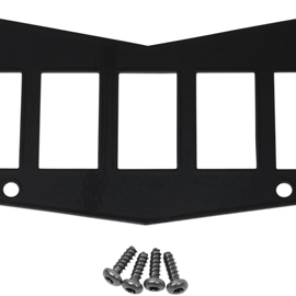 Dash Plate - Black - 5 Switch - RZR