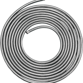 Braided Oil/Fuel Line - Stainless Steel - 3/8" - 25'
