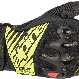 GP Tech S Gloves - Black/Yellow/White/Red - Small