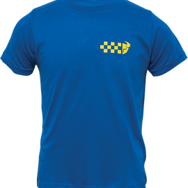 Toddler Checkers T-Shirt - Royal - 4T