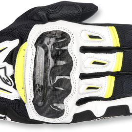 SMX-2 Air Carbon V2 Gloves - Black/White/Yellow - 3XL