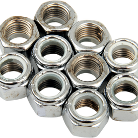 7/16-20 Chrome Nylon Nut