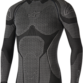 Camiseta Interior de Invierno de Manga Larga Ride Tech - Negro/Gris