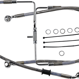 Brake Line - +4" - Stainless Steel - XL