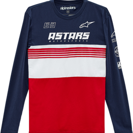 Turbo Long-Sleeve T-Shirt - Navy/Red - XL