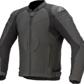 GP Plus R v3 Leather Jacket - Black/Black - US 42 / EU 52