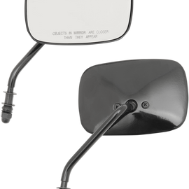 Rectangle Mirrors - Short -Black