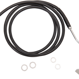 6" Brake Line - Front - Black Vinyl - 14-5FL W/ABS