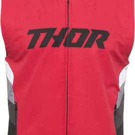Warmup Vest - Red/Black - Small