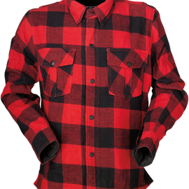 Duke Flannel Shirt - Red/Black - 5XL