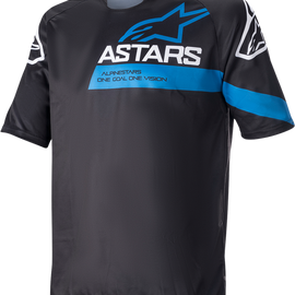 Racer V3 Jersey - Black/Bright Blue - Medium