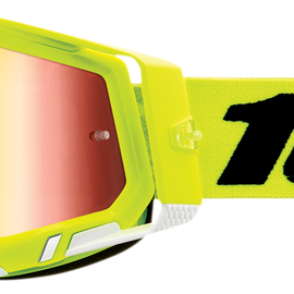 Racecraft 2 Goggles - Fluo Yellow - Red Mirror
