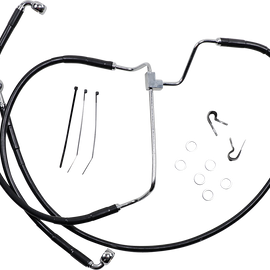 Brake Line - Front - Black - +2"