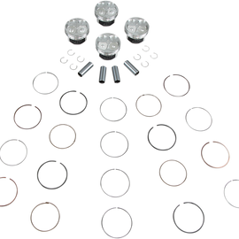 Piston Kit - R6 4V Domed