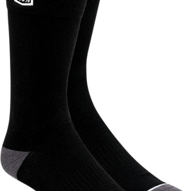 Solid Socks - Black - Large/XL