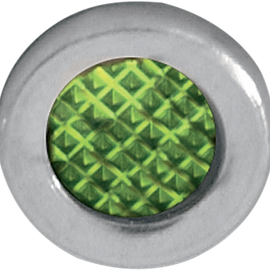 Snap-In Indicator Light - Green - Stainless Steel Bezel