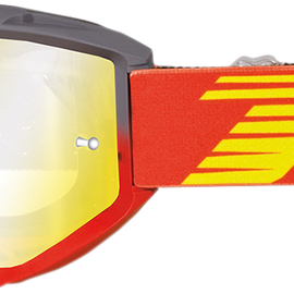 3450 Riot Goggles - Gray/Red - Mirror