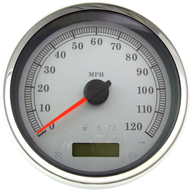 SPEEDOMETER SLVR MPH RK