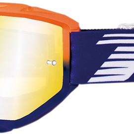 3450 Riot Goggles - Orange Fluo/Blue - Mirror