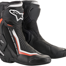 SMX+ Vented Boots - Black/White/Red - US 9.5 / EU 44
