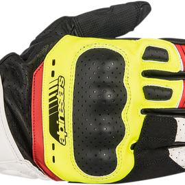 Guantes Alpinestars SP-5 - Negro/Amarillo/Blanco/Rojo