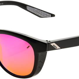 Slent Sunglasses - Black - Purple Mirror