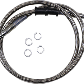 Brake Line - Front - +2" - Stainless Steel - XL