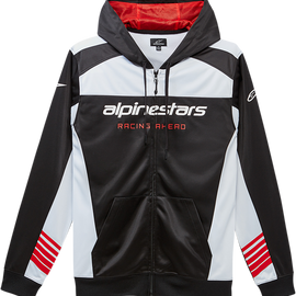 Session II Zip-Up Hoodie - Black/White - Medium