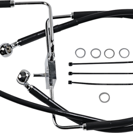 Brake Line - +8" - Black - XL