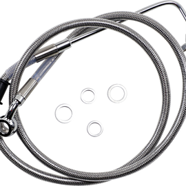 Brake Line - 15-17 Softail - Stainless Steel +10"