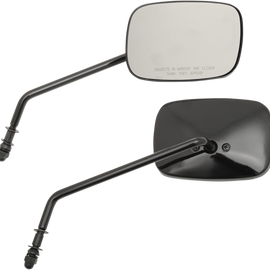 Rectangle Mirrors - Long - Black